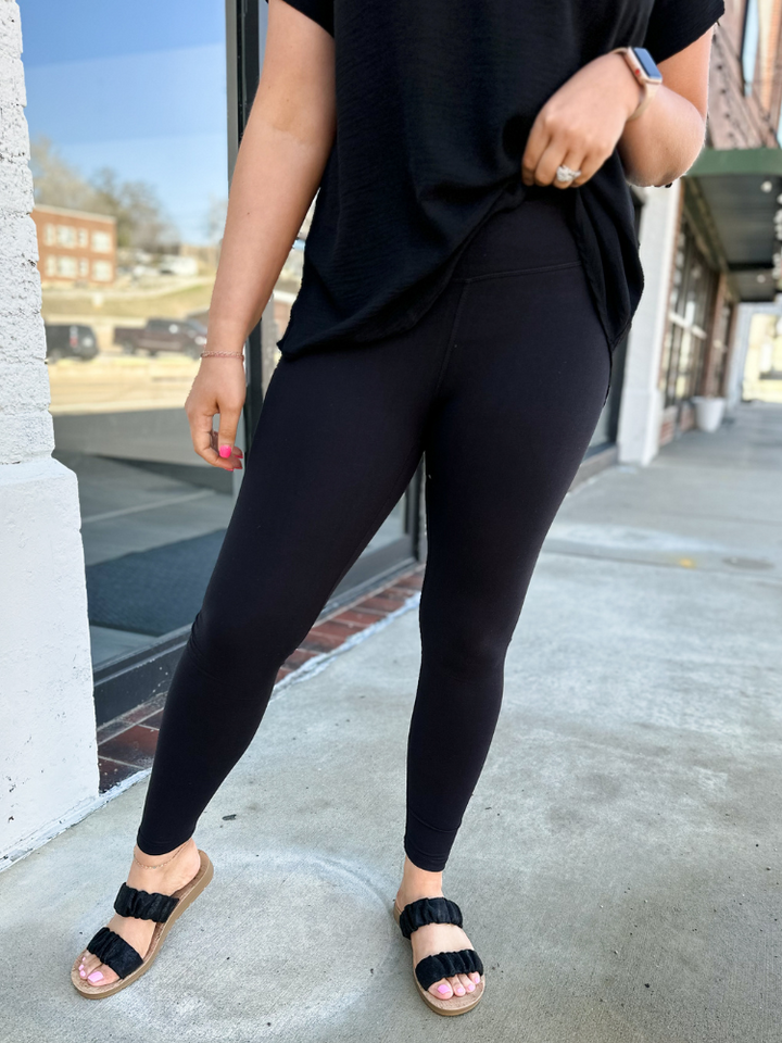 The Brandi Butter Soft Yoga Leggings- Black