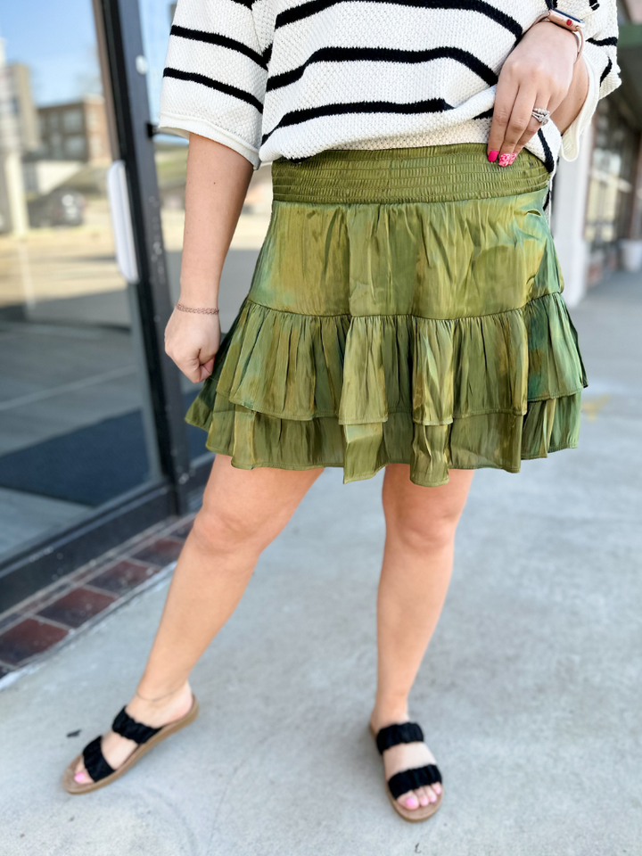 The Claira Skirt - Olive