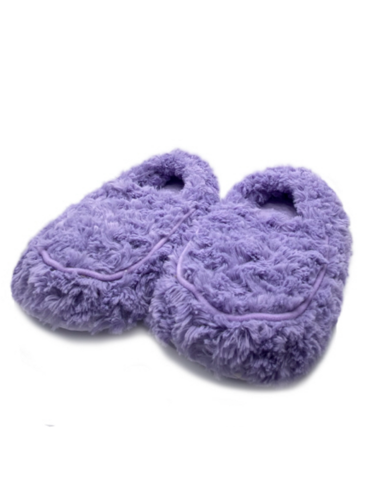 Warmies Slippers - Curly Purple