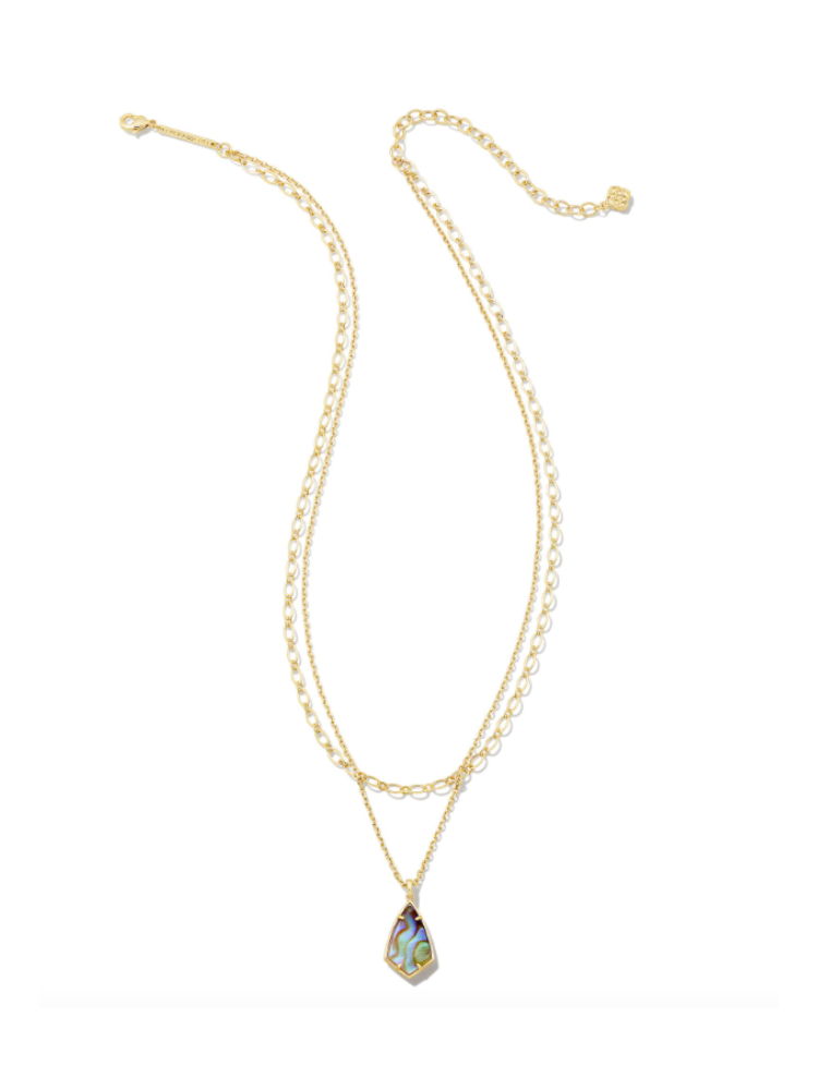 Kendra Scott - Camry Multi Strand Gold Iridescent Abalone Necklace