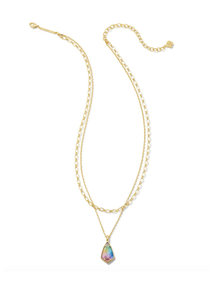 Kendra Scott - Camry Multi Strand Gold Yellow Watercolor Necklace
