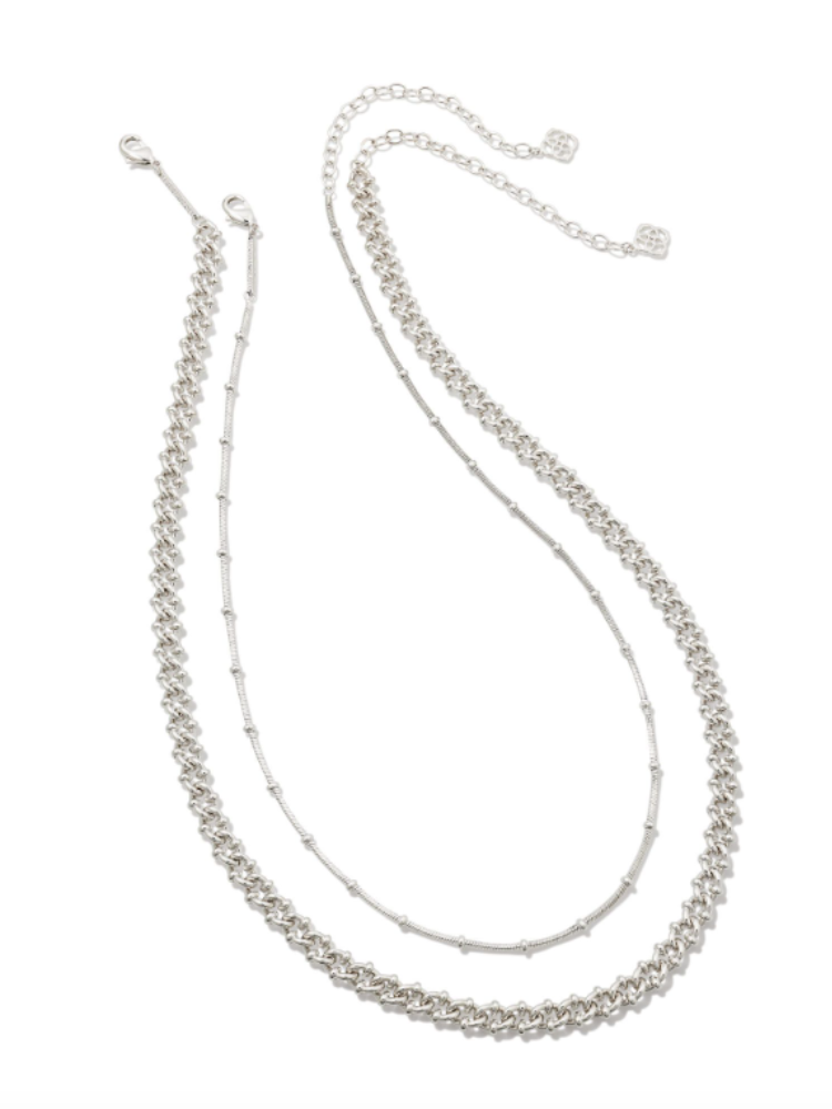 Kendra Scott - Lonnie Set of 2 Chain Necklace in Silver
