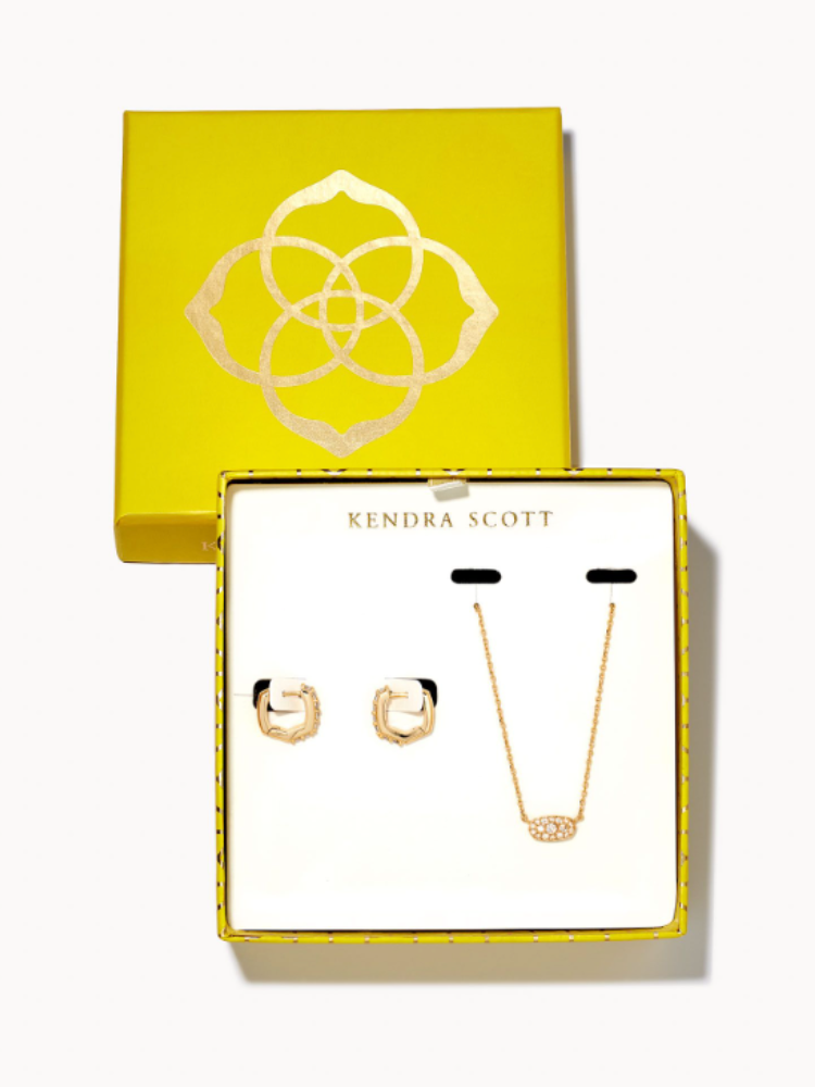 Kendra Scott Gift Set - Grayson Gold & White Crystal
