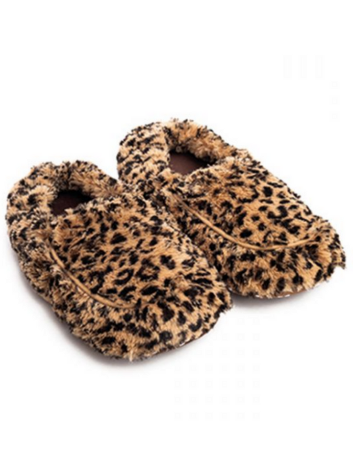 Warmies Slippers- Leopard